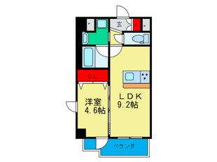 ハーヴェスト京町堀の物件間取画像